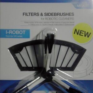 3 x motorový filtr a 3x metličky pro robotický vysavač I-Robot Roomba 500 serie MRK01