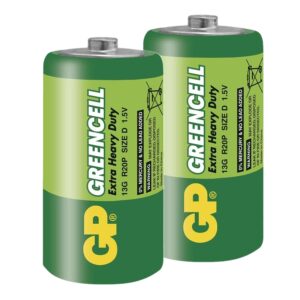 Zinkochloridová baterie GP Greencell R20 (D)