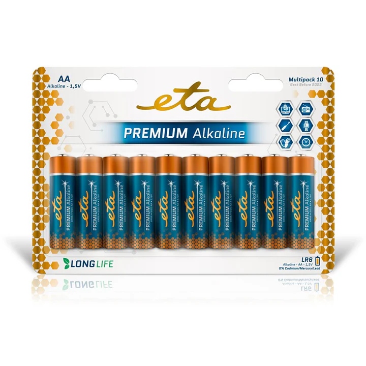 Baterie alkalická ETA PREMIUM ALKALINE AA