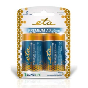 Baterie alkalická ETA PREMIUM ALKALINE D