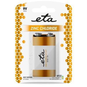 Baterie zinkochloridová ETA 6F22